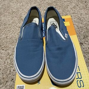 Vans Men's Classic Blue Slip-On Sneakers